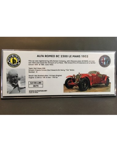 ALFA ROMEO 8C LE MANS EARL HOWE 9 ALFA ROMEO 8C LE MANS EARL HOWE 9